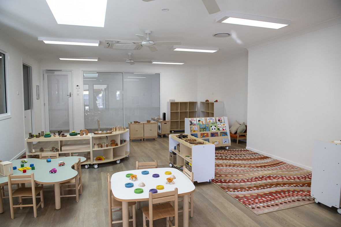 Inside the Nursery room at First5Years Emerald.